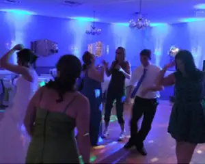 people dancing at a wedding reception