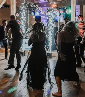 people dancing at a wedding reception